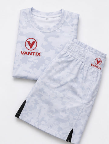 VANTIX ORIGINS Rash Guard & Shorts Set – Grey Camo