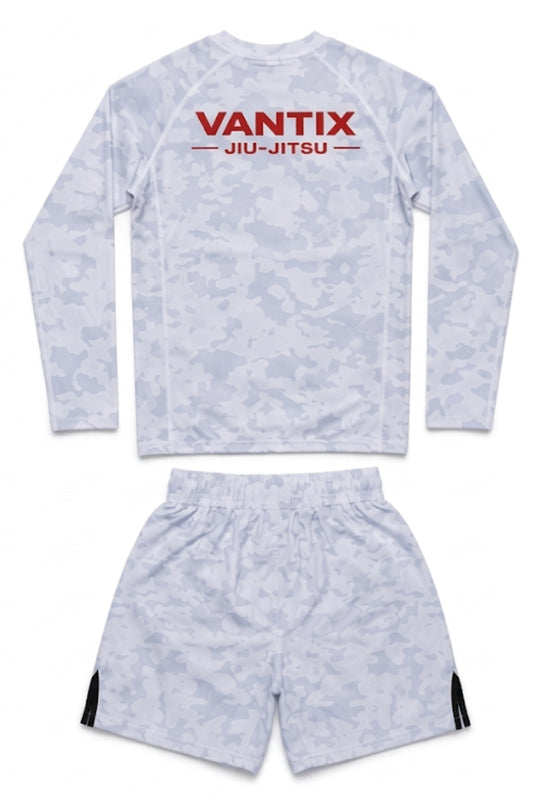 VANTIX ORIGINS Rash Guard & Shorts Set – Grey Camo